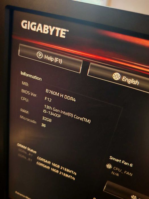 Gigabyte B760M H DDR4 + Intel Core i5-13400F 10-Core + Oхладител