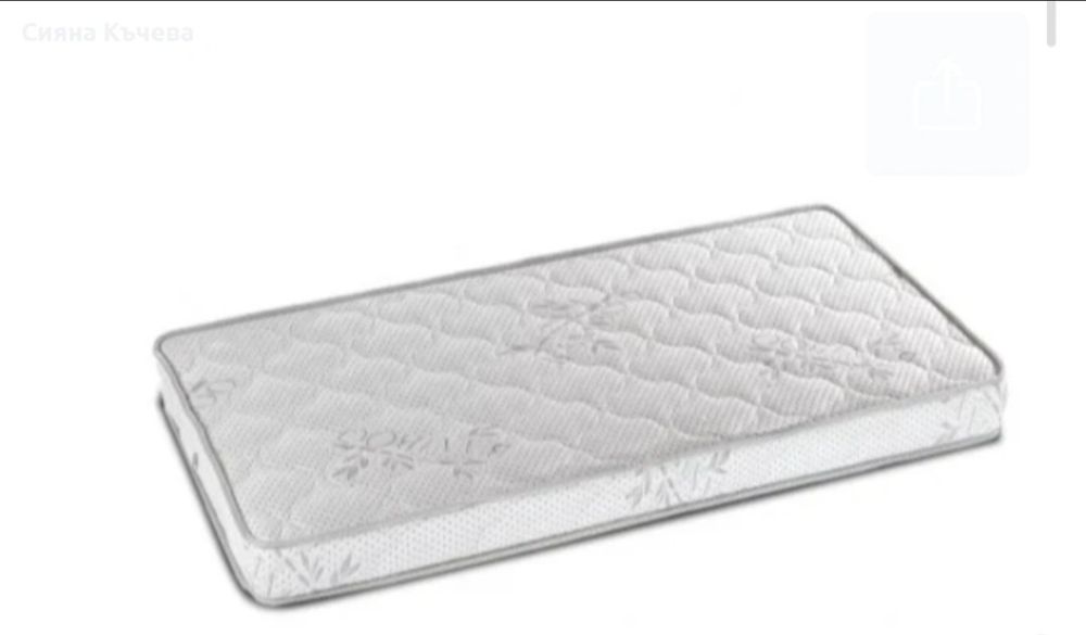 НОВО! Детска кошара дъб вотан+бял/ с матрак