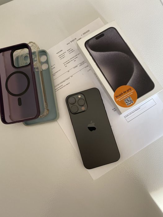 iPhone 15 pro max  256gb 86%bat liber de rețea