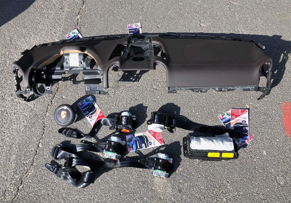 Porsche Cayenne Macan Panamera - airbag volan piele - ORICE CULOARE