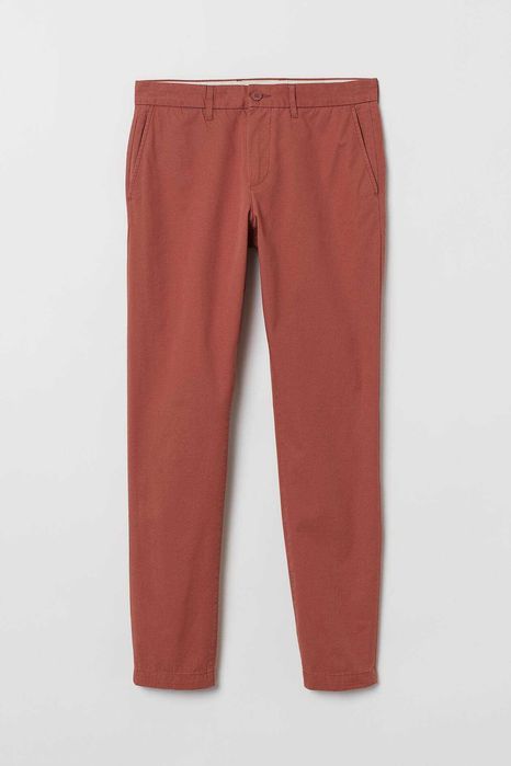 H&M 7 pantaloni chino slim fit mar. W33/L32(34) [M/50/42] noi+eticheta