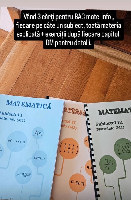 Carti pentru Bac ,Matematica
