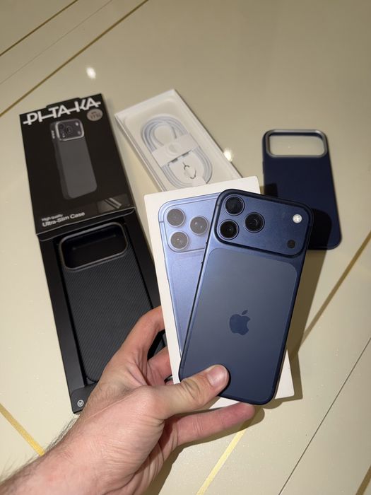 iPhone 17 Pro Max (Sim+Esim) Blue + Pitaka
