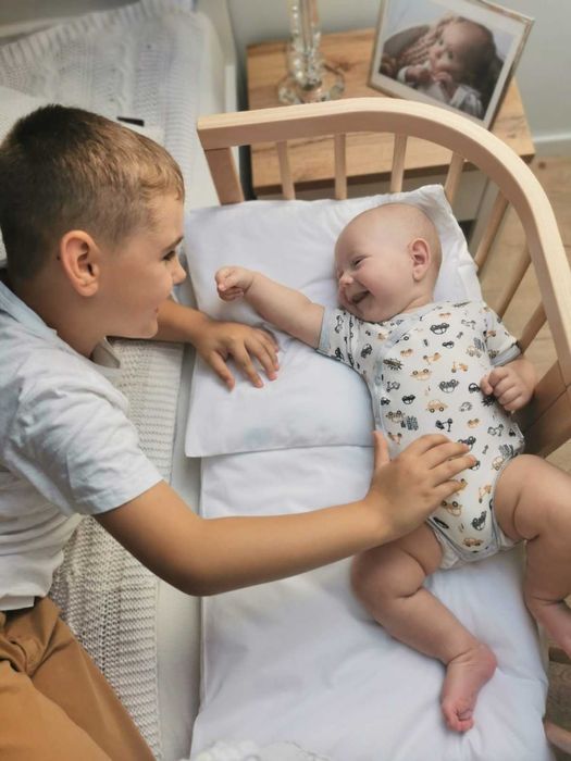 -29% ОСТЪПКА Кошара за Бебе, Детско Легло Смарт 7в1 с Матрак Бяла