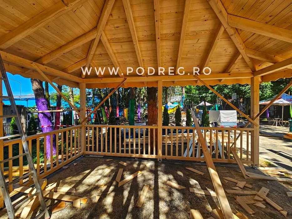 Foișoare, terase, terasa, pergole, hinti, carport, magazii din lemn