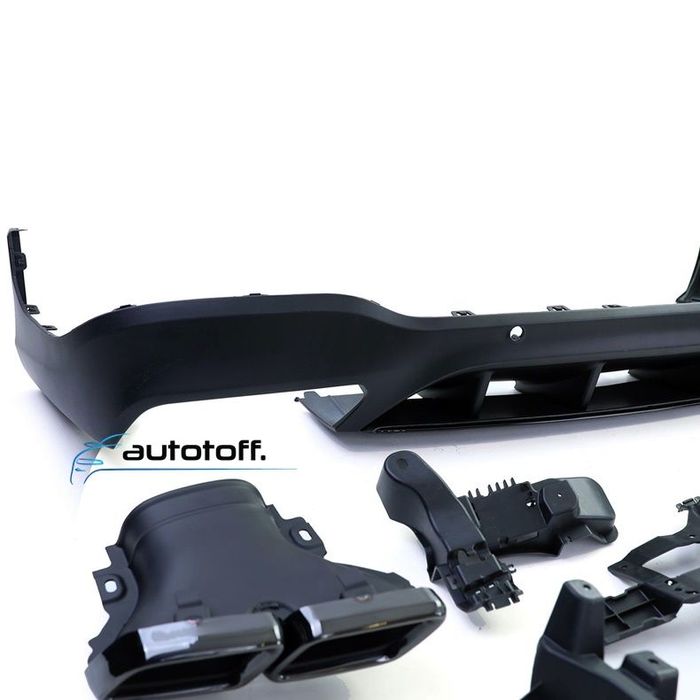 Difuzor bara spate compatibil cu Mercedes GLC X253 SUV (15-19) AMG Black Design
