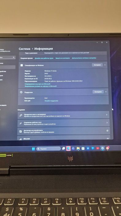 Лаптоп Acer Predator Helios Neo 16