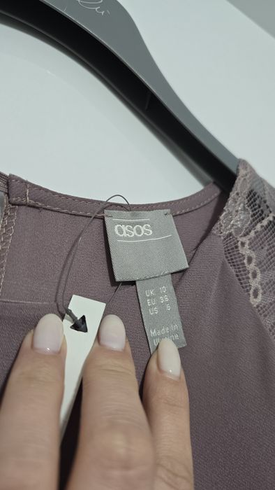 Rochie Asos Lunga Tall cu insertii din dantela evenimente deosebite