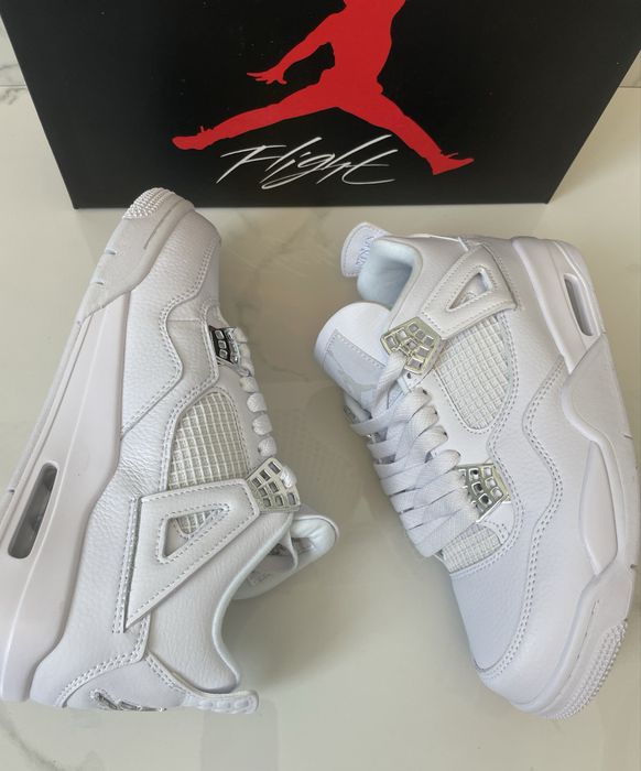 Air Jordan 4 Retro Pure Money Full Box Metallic Silver VerificareColet