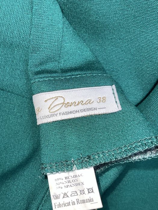 Costum damă verde, sacou 36 + pantaloni 38