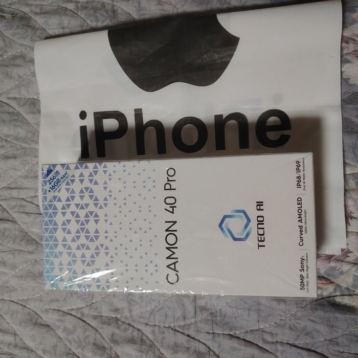 Sotaman yoki obmen Tecno camon 40 pro 8/256 4g yengi polniy komplekt