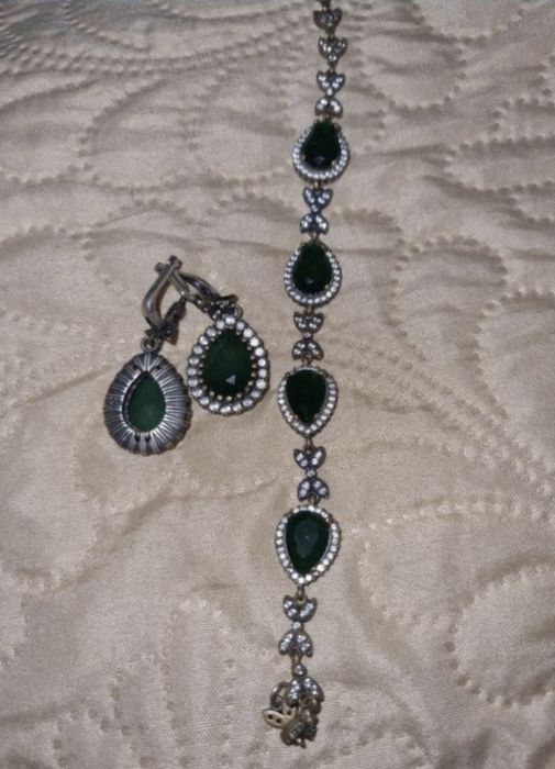 Set argint masiv 925 dama, 4 piese