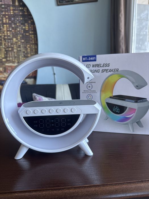 LED wireless charging speaker- като НОВА, не е използвана
