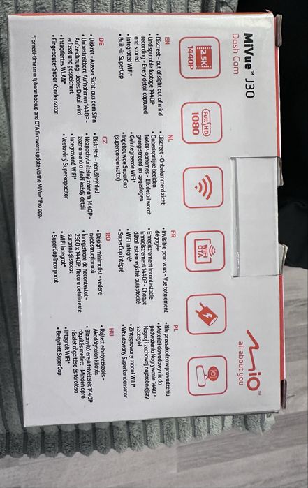 Camera bord auto DVR MIO MiVue J30, 2.5K, G-Senzor