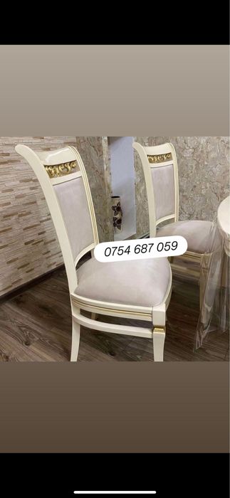 Mobila ,masa cu scaune ,de lemn masiv,