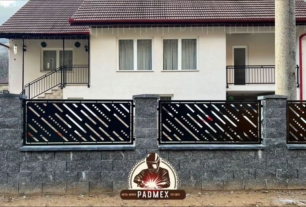 Porți si garduri din tabla decupata CNC plasma - confectii metalice