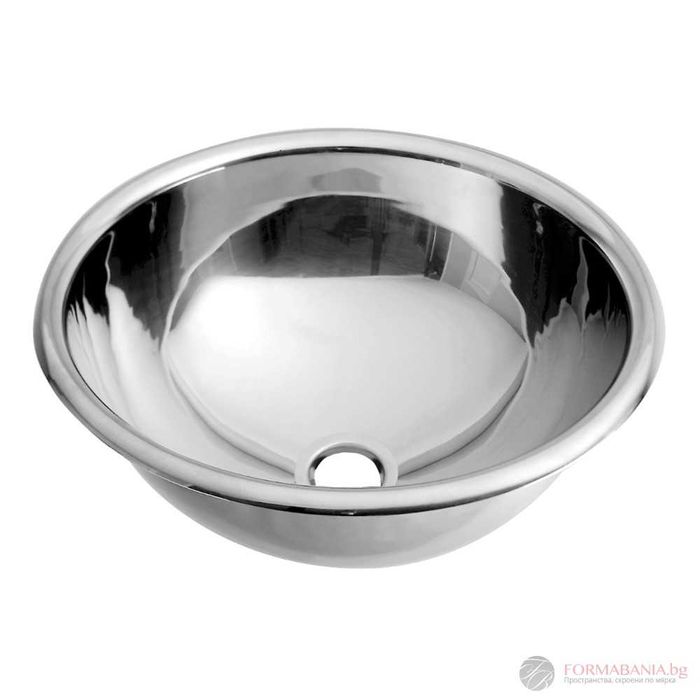 Mediclinics SN0031C Кръгла мивка за вграждане от неръждаема стомана