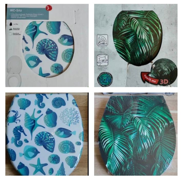 3D Седало и капак с бавно падащ механизъм