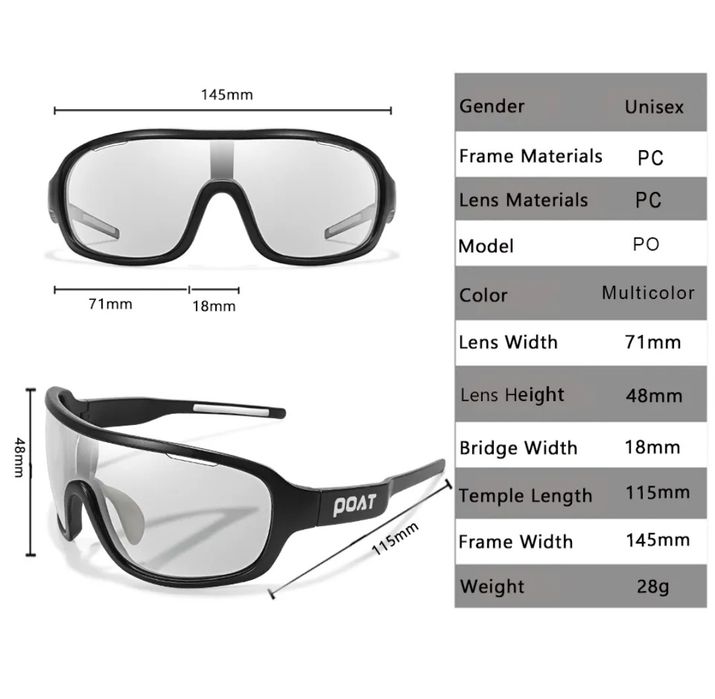 Ochelari fotocromatici polarizati ciclism mtb scuter drumetii munte