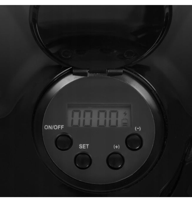 Dozator automat de hrana pentru animale, 6 compartimente 150ml, negru,