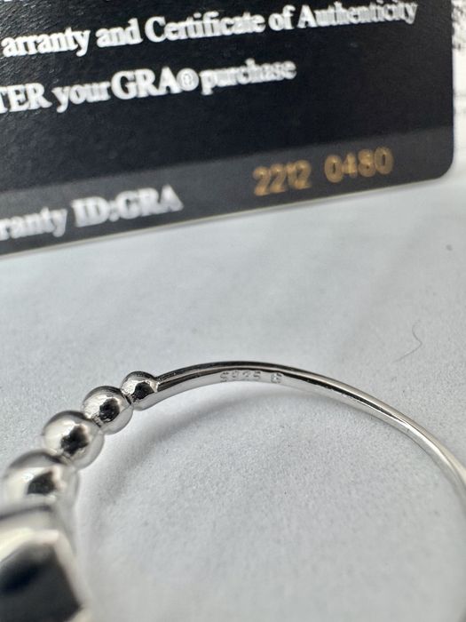 Сребърен пръстен с мойсанит (Диамант) 0.5 карата