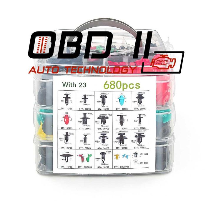 Ремонтен комплект крепежи и инструменти за автомобили 620 броя