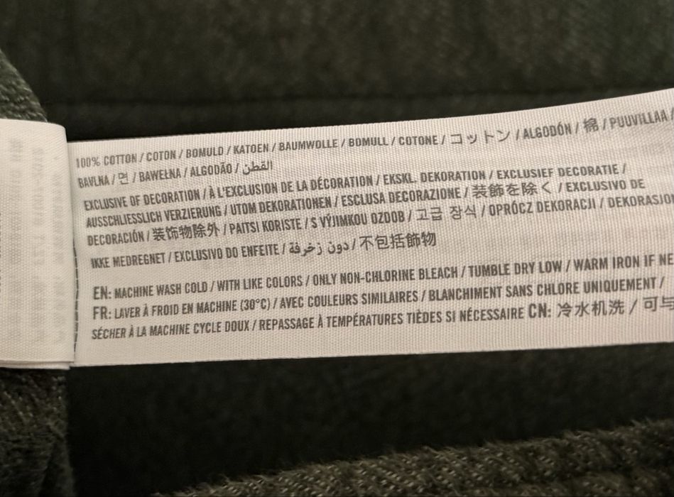 Cămașă grosuță / Overshirt Abercrombie & Fitch – Verde Kaki (Măsura M)