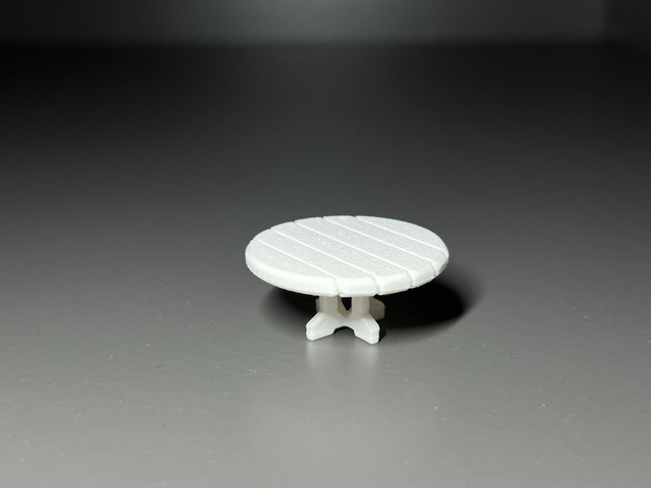 Masă rotundă + 3 scaune pentru D&D, wargames