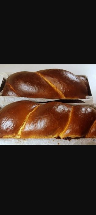 Cozonaci pufosi de casă  cu mac ,nucă,rahat ,cacao