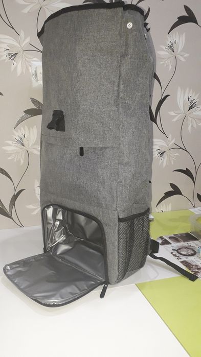 Rucsac drumeție, gri +buzunar termic