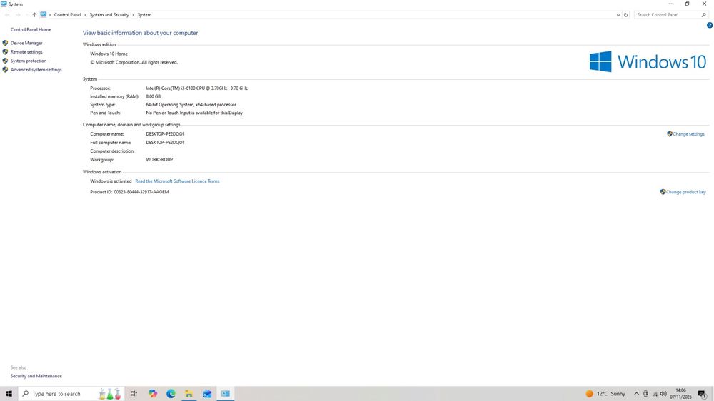 Vand PC i3 DDR4 + Monitor 23" – Perfect funcțional