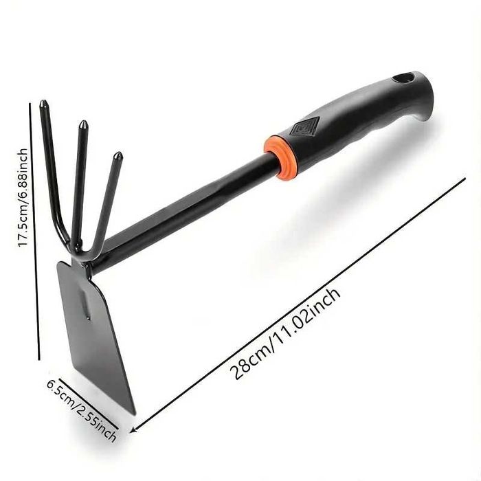 Комплект от инструменти за градина 3 броя, търмък, лопата, гребло