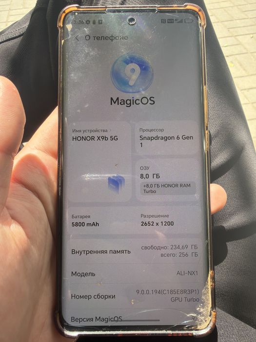 Продам телефон Honor x9b 5g