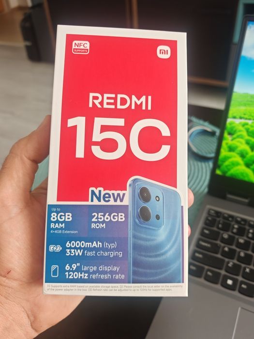 Xiaomi Redmi 15C, 8GB, 256Gb, folie si husa, impecabil!
