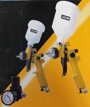 Пистолети за боядисване дюзи 1.4мм и 1мм и регулатор к-т 3бр JCB