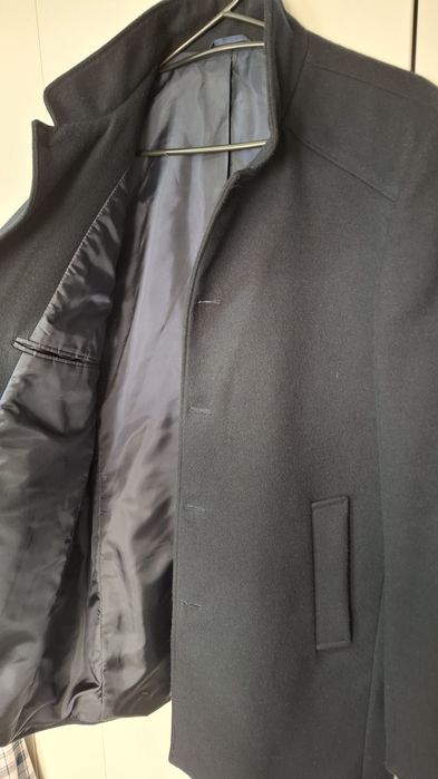 Мъжко синьо палто