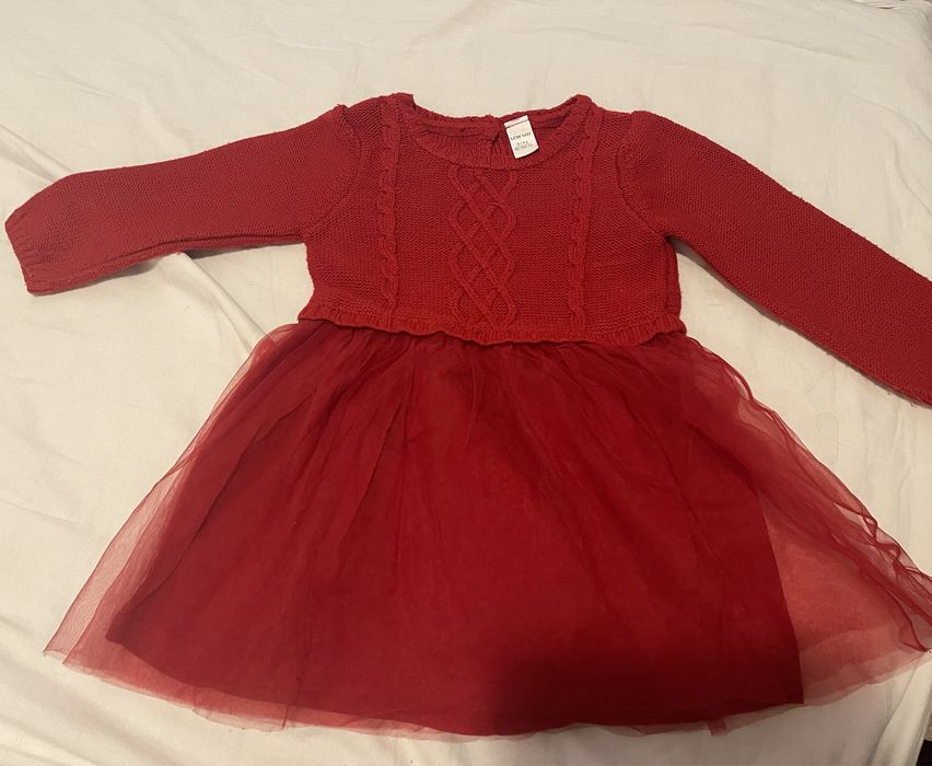 Коледна рокля 18-24м 92,98,104,110см