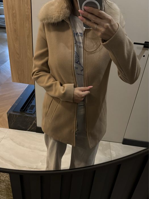 River island зимно бежово палто