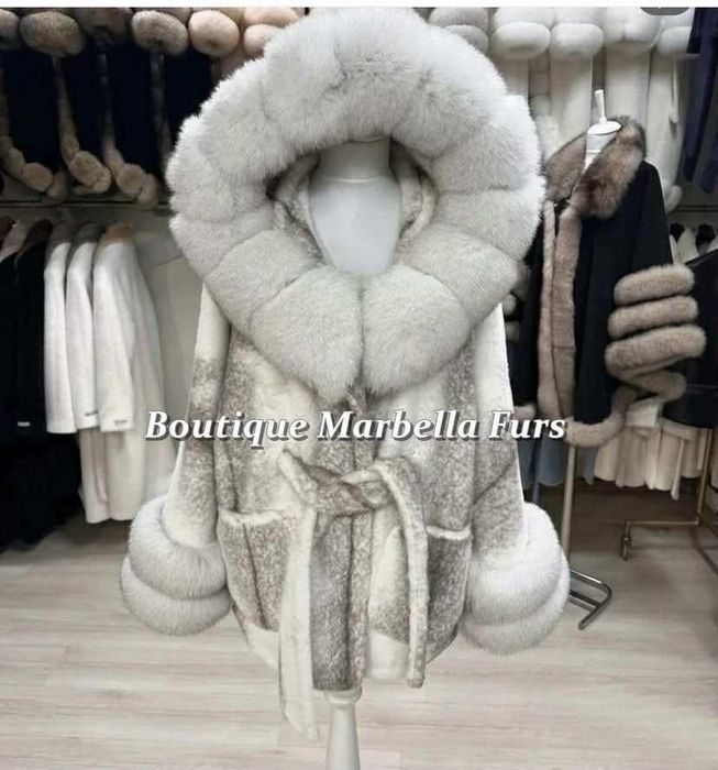 Палто от естествен косъм Алпака