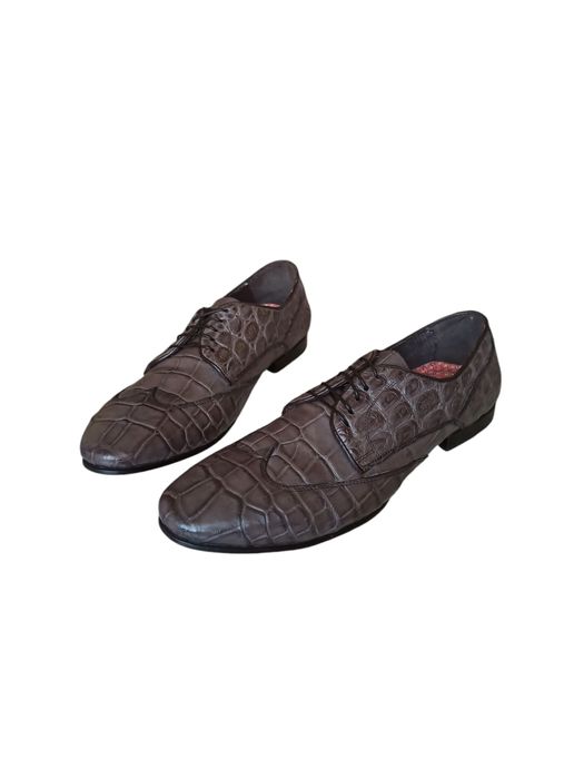 Итальянский туфли из кожи крокодила