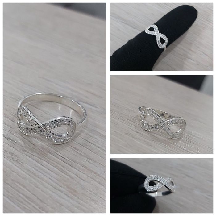 Кумуш узук Женский кольцо для влюблённых подарки сердечки подарок