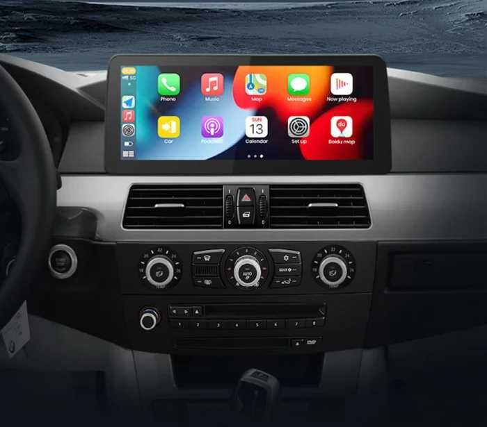 Navigatie Android BMW  Seria 5 E60 , E61 ,Carplay Android Auto+ Camera