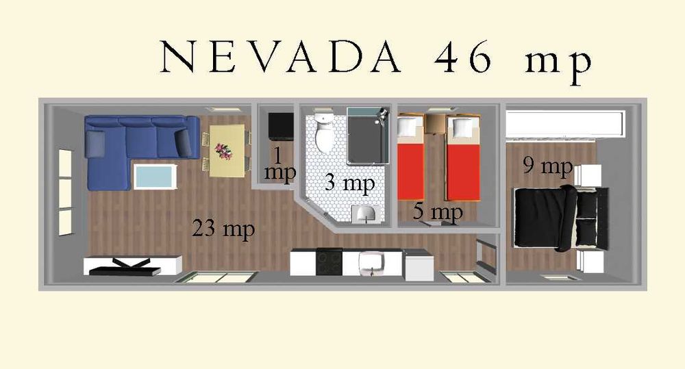 Casa Mobila Nevada 46 mp - CHAUS