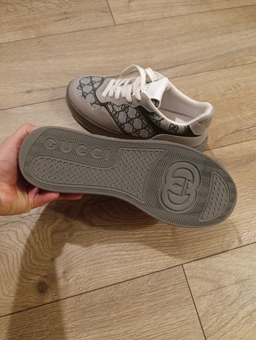 Adidasi/Sneakers Gucci Model Nou – Combinație Gri/Verde