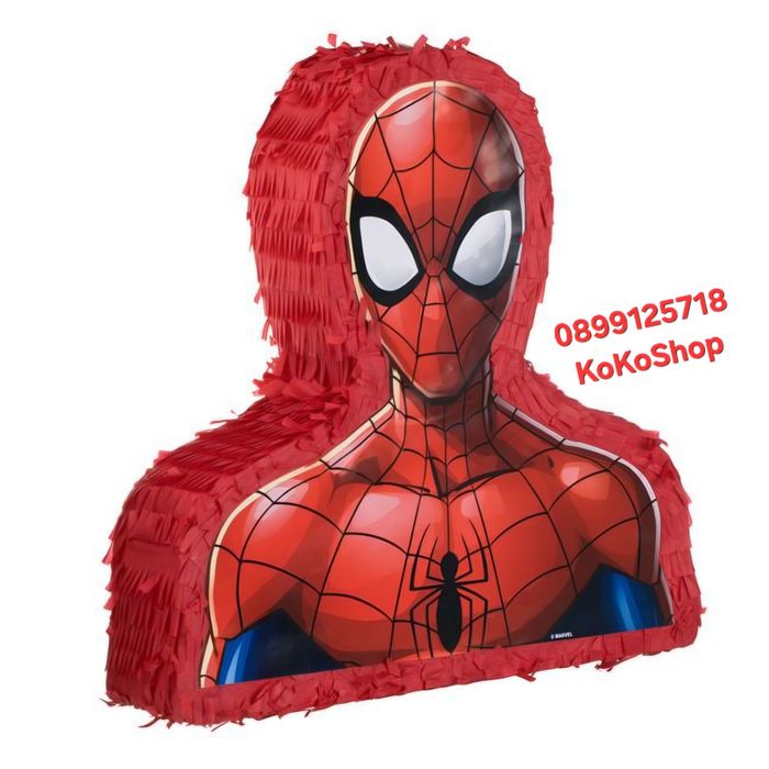 Пинята Спайдърмен с 30 броя играчки , парти пинята Spiderman
