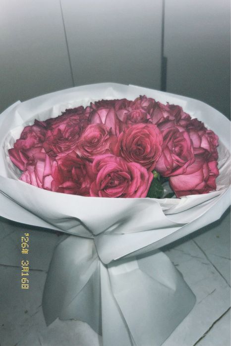 Свежий букет розз