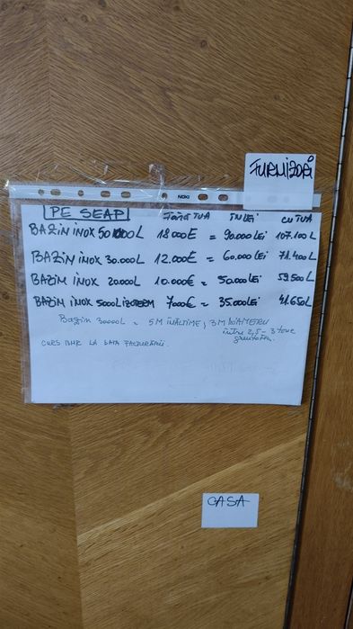 Bazine de inox de la 10000l la 50000l si de POL.STIF