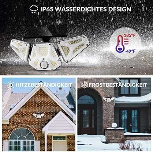 Нови 2 броя слънчеви външни светлини Соларни лампи за градина, двор