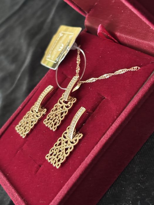 Позолоченные серьги