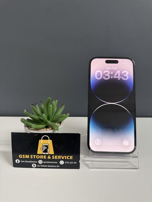 Iphone 14 Pro 128Gb Space Gray 2 Ani Garantie Gsm Store&Service